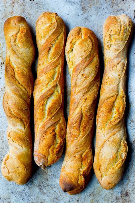 homemade french baguettes.